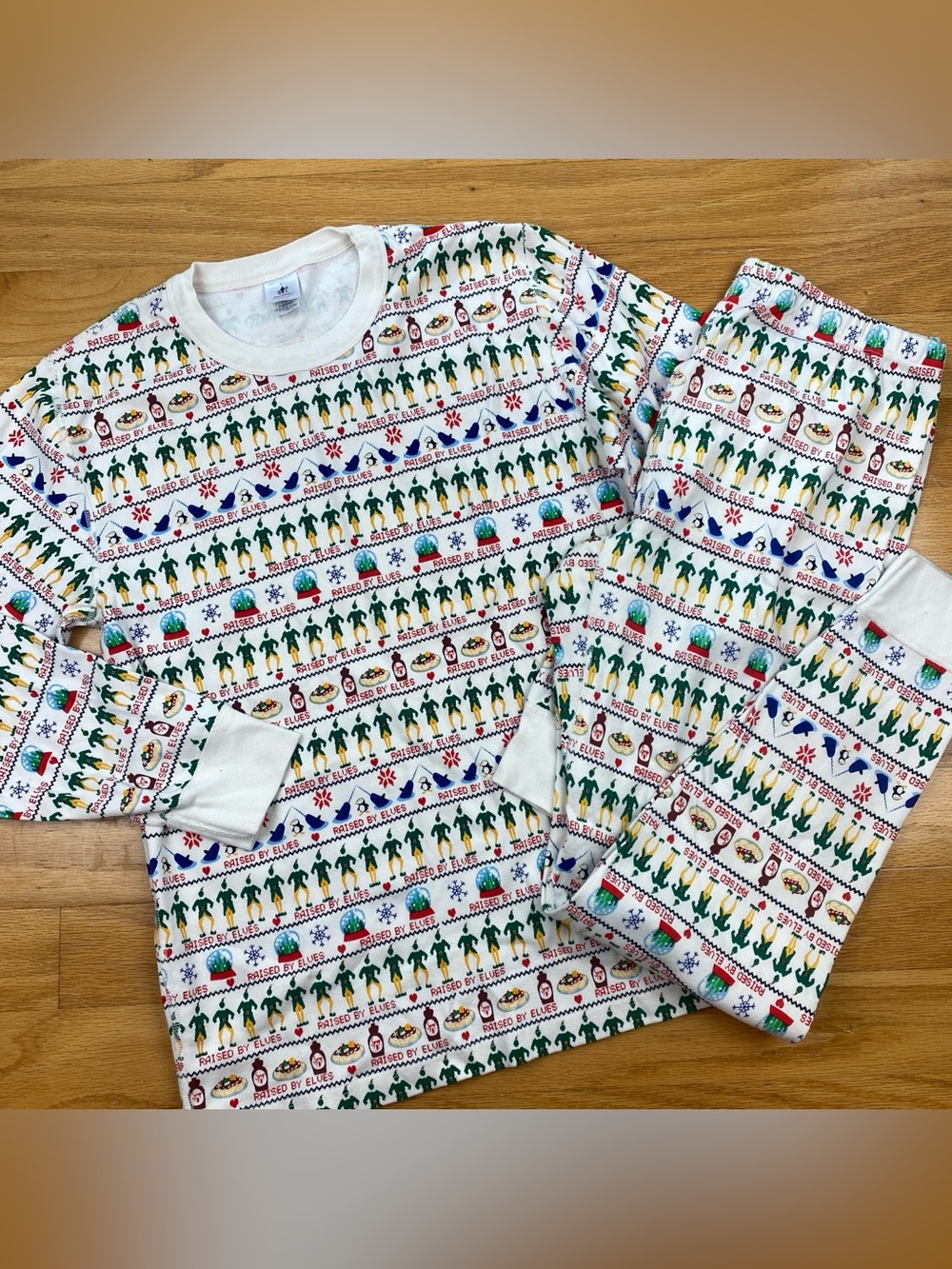 Hanna Andersson Pajama Set Womens Large Raised Elves Elf Organic Cotton Xmas